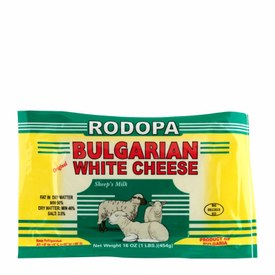 Rodopa Bulgarian White Cheese (Feta) 12/16 oz (1 lb)