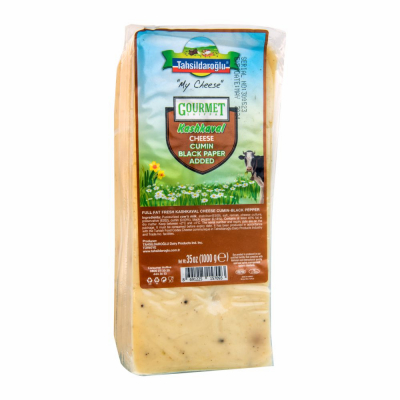 [10-468-2] Tahsildar Sliced Kashkaval Cheese (Cumin+B. Pepper) 12/1kg