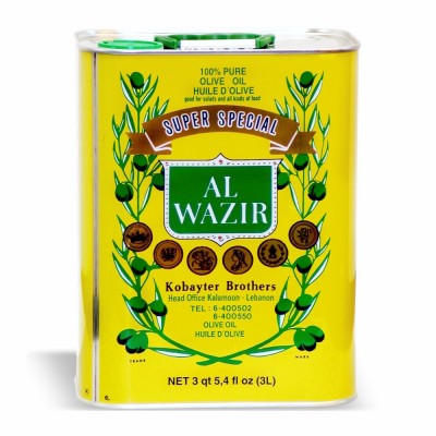 [22-201-1] Al Wazir Pure Olive Oil 4/3 lt