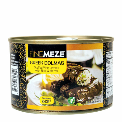 [27-602-1] Fine Meze Stuffed Vine Leaves Plain 12/400gr