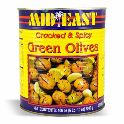[21-450-2] M.E Green Olives W/Shatta
