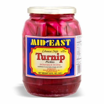 [28-150-1] ME Turnip Pickles Lebanese Style 12/32 oz 