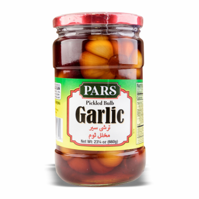 [28-195-1] Pars Pickled Bulb Garlic 12/24 oz 