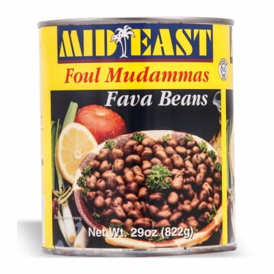 [34-101-1] ME Small Foul Mudammas Fava Beans Cans 12/28.8 oz 